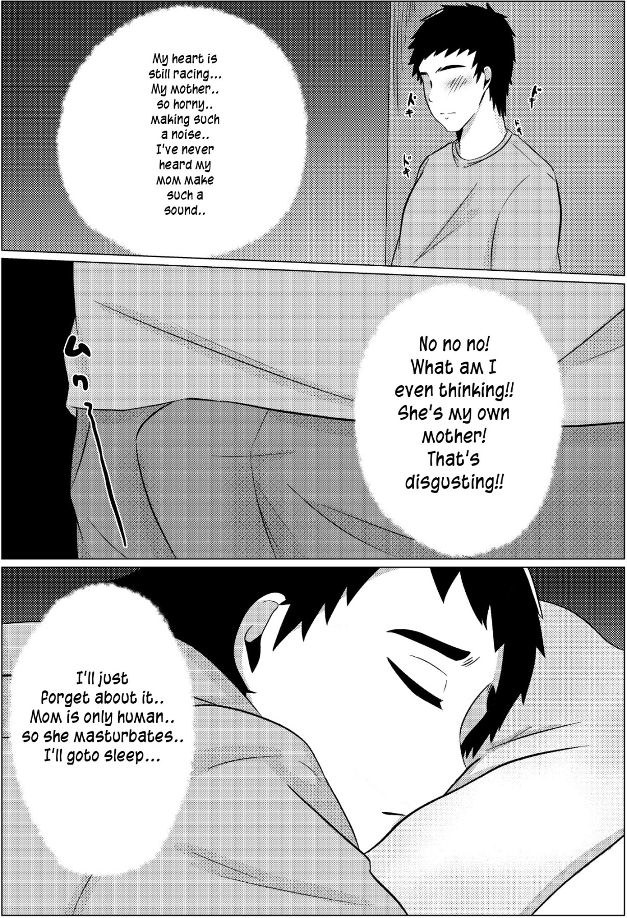 Hentai Manga Comic-Late Night Visit Leads Mother And Son To Marital Relations-Read-7